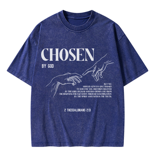 Chosen By God Christian Washed T-Shirt