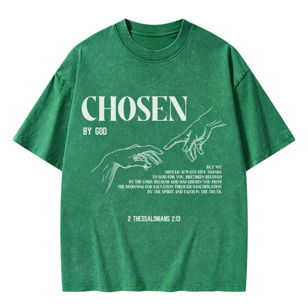 Chosen By God Christian Washed T-Shirt