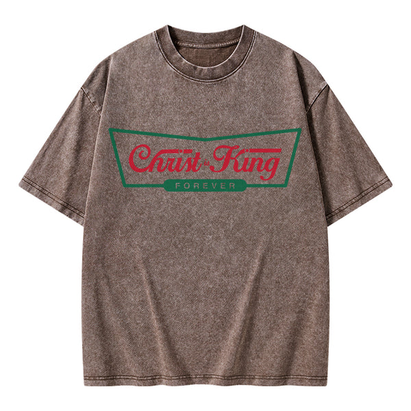 Christ Is King Christian Washed T-Shirt