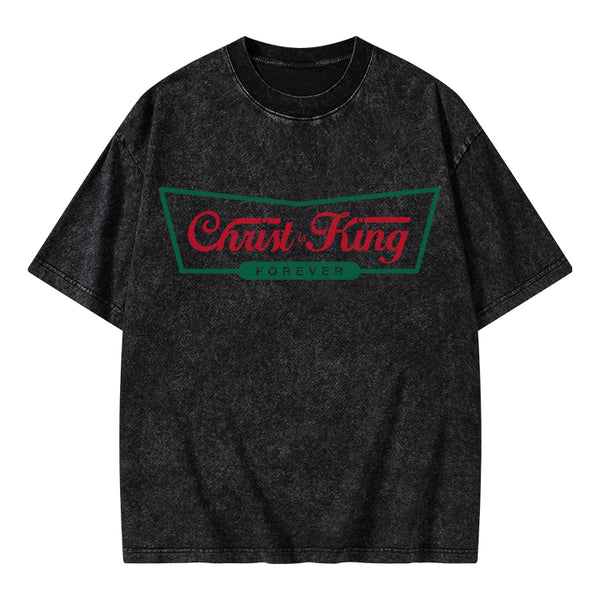 Christ Is King Christian Washed T-Shirt