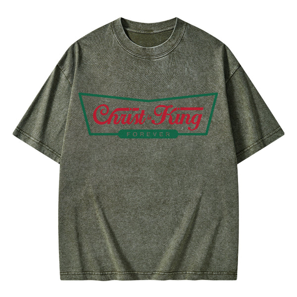 Christ Is King Christian Washed T-Shirt