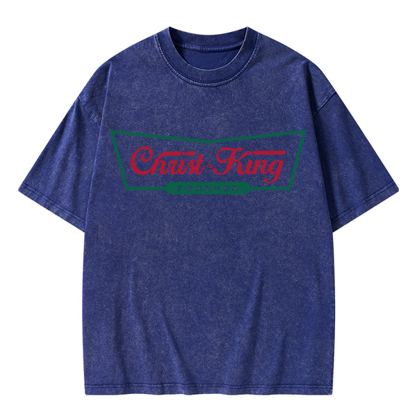Christ Is King Christian Washed T-Shirt