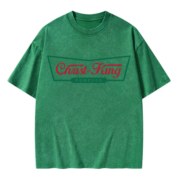 Christ Is King Christian Washed T-Shirt