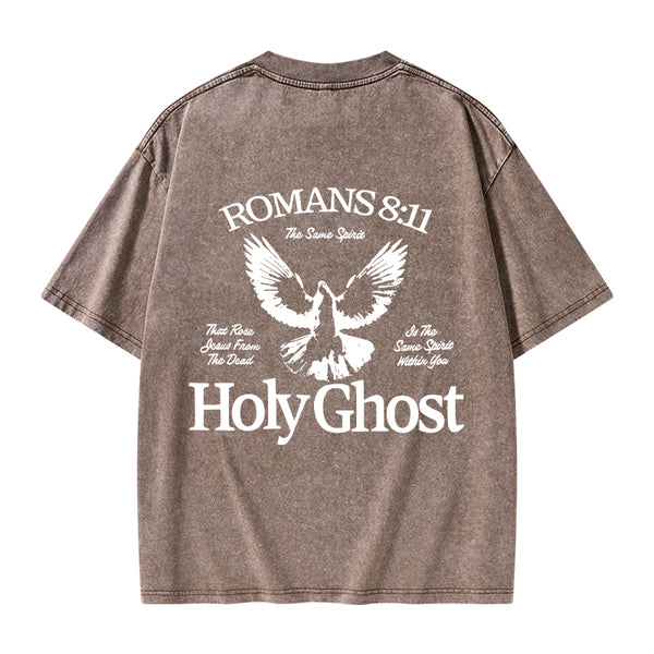 Holy Ghost Christian Washed T-Shirt