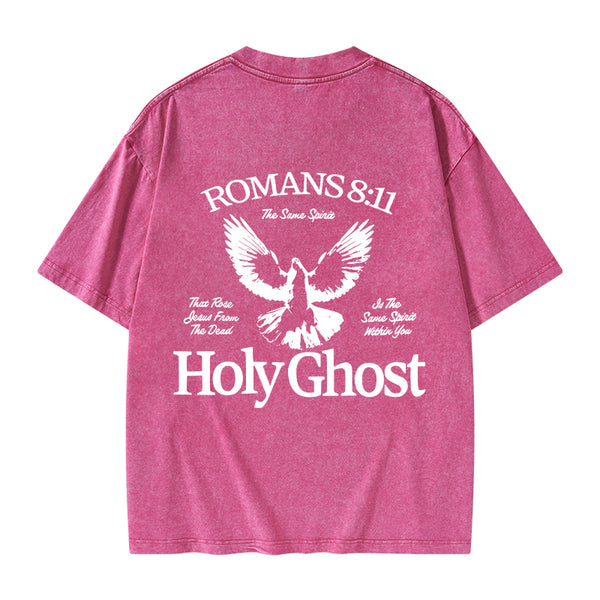 Holy Ghost Christian Washed T-Shirt