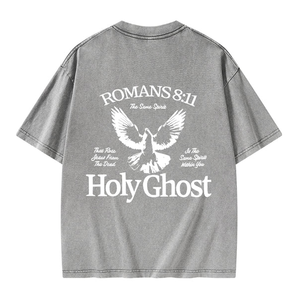 Holy Ghost Christian Washed T-Shirt