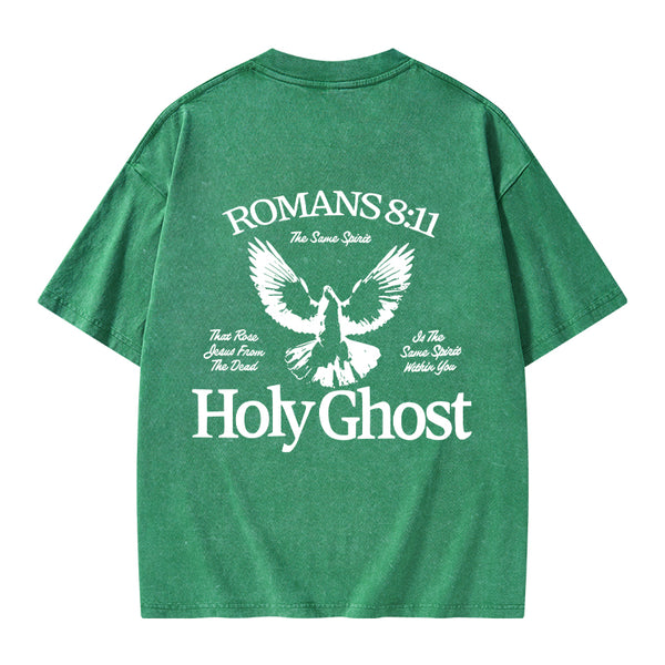 Holy Ghost Christian Washed T-Shirt
