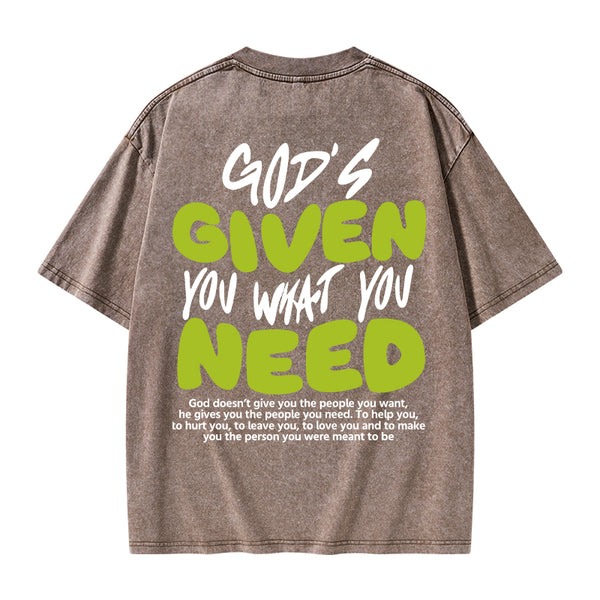 God's Given You Christian Washed T-Shirt
