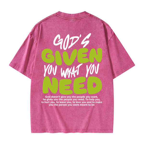 God's Given You Christian Washed T-Shirt