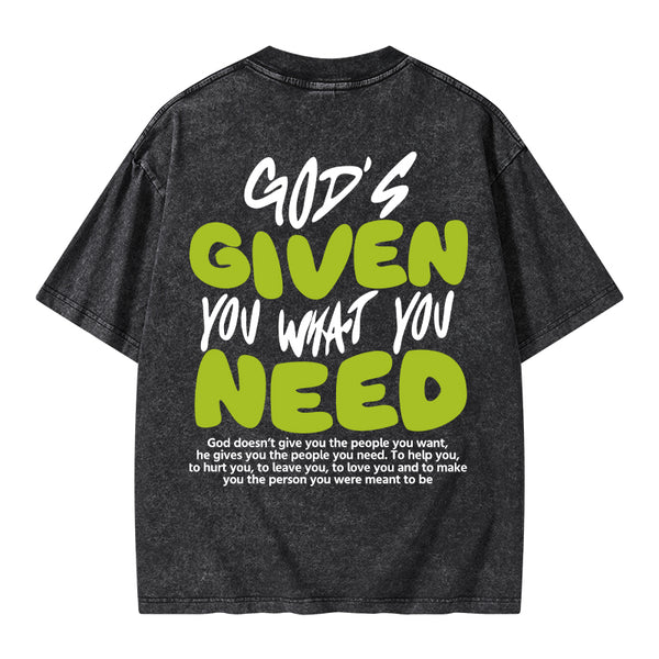 God's Given You Christian Washed T-Shirt