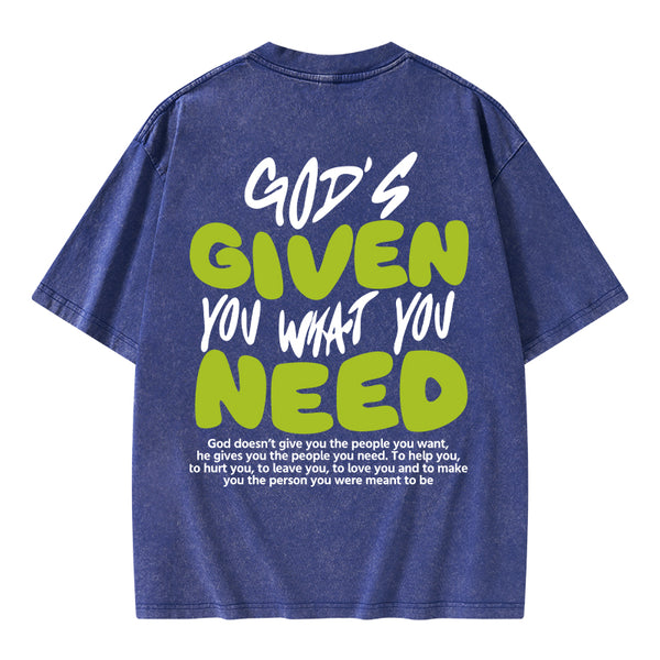God's Given You Christian Washed T-Shirt