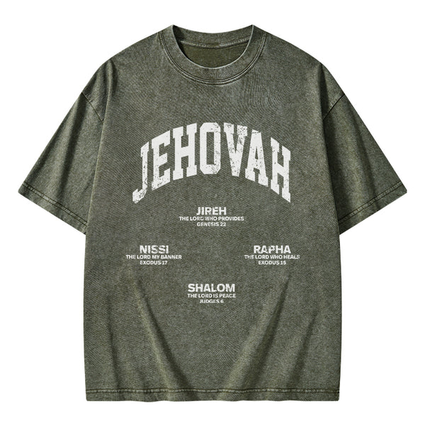 GC-WTS1329 JEHOVAH Christian Washed T-Shirt