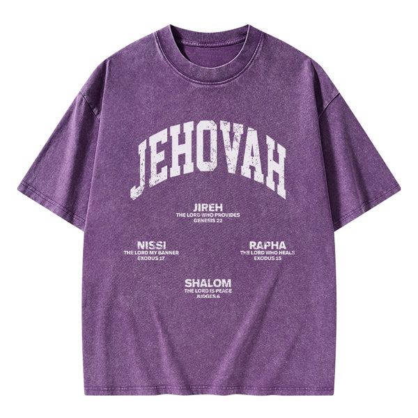 GC-WTS1329 JEHOVAH Christian Washed T-Shirt