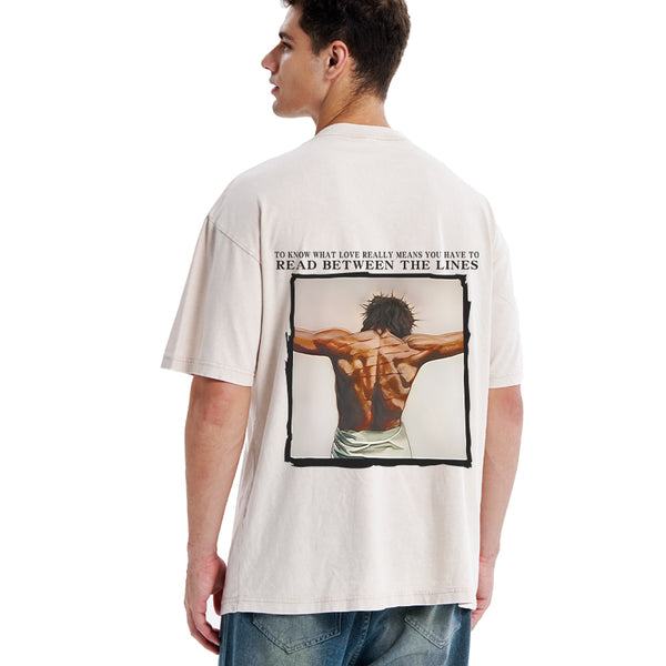 GC-WTS1440 To Know What Love Really Means You Have To Read Between The Lines Chrsitian Washed T-Shirt
