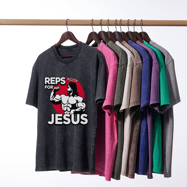 Reps For Jesus Christian Washed T-Shirt