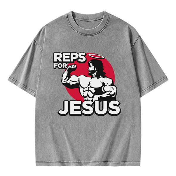 Reps For Jesus Christian Washed T-Shirt