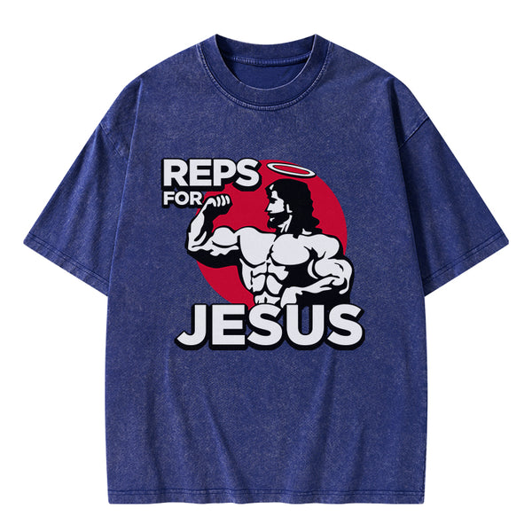 Reps For Jesus Christian Washed T-Shirt