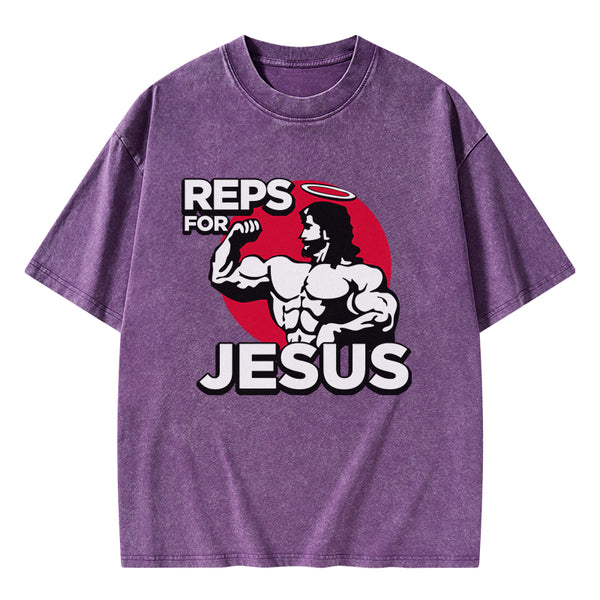 Reps For Jesus Christian Washed T-Shirt