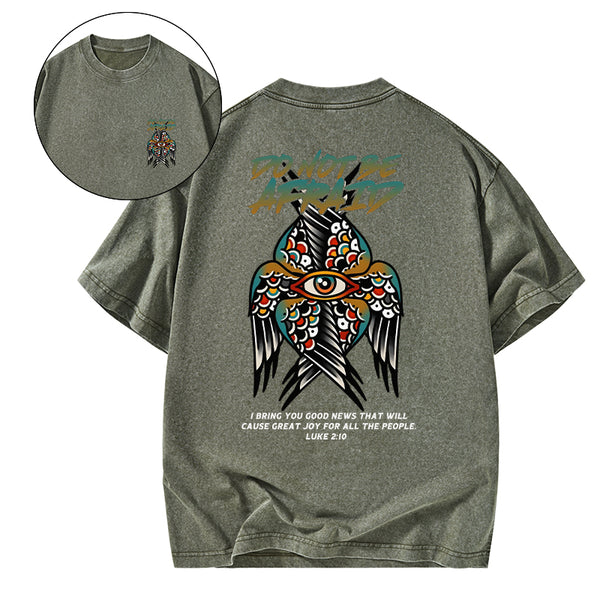 Do Not Be Afraid Christian Washed T-Shirt