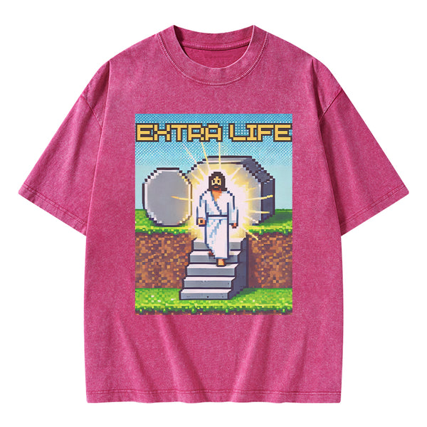 GC-WTS1543 Extra Life Christian Washed T-Shirt