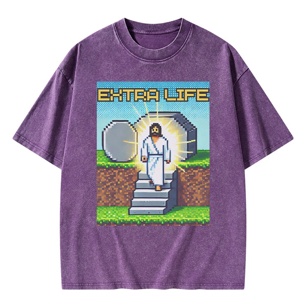 GC-WTS1543 Extra Life Christian Washed T-Shirt