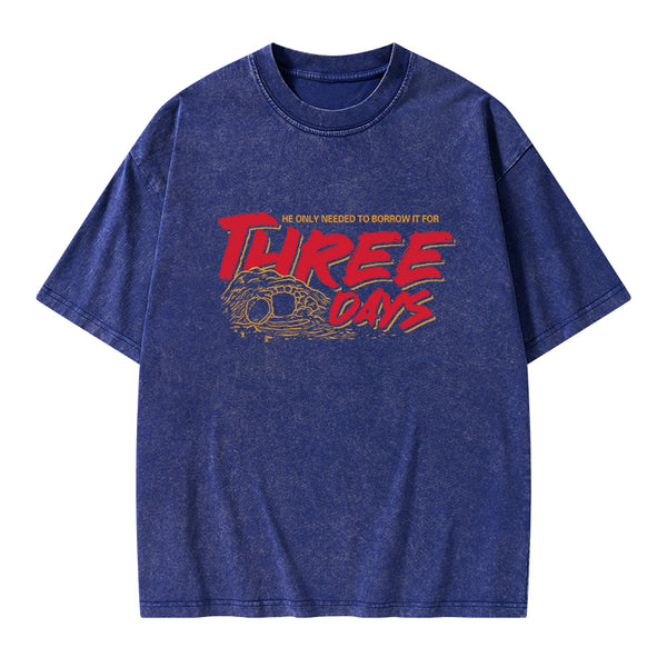 He Only Needed To Borrow It For Three Days Christian Washed T-Shirt
