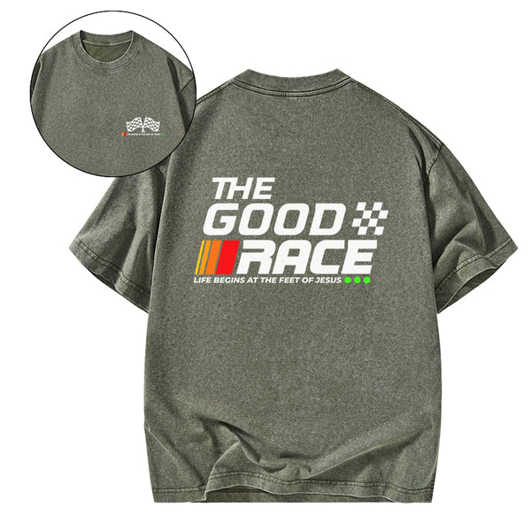 The Good Race Christian Washed T-Shirt