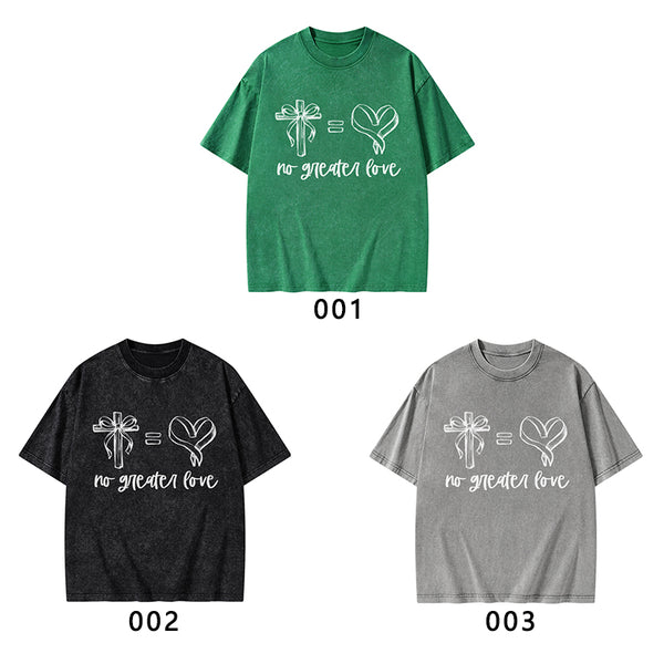 No Greater Love Christian Washed T-Shirt