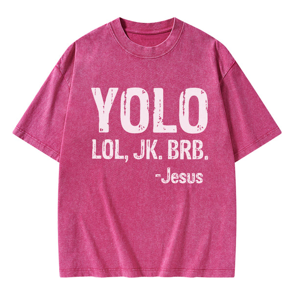 GC-WTS1676 YOLO Christian Washed T-Shirt