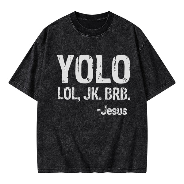 GC-WTS1676 YOLO Christian Washed T-Shirt