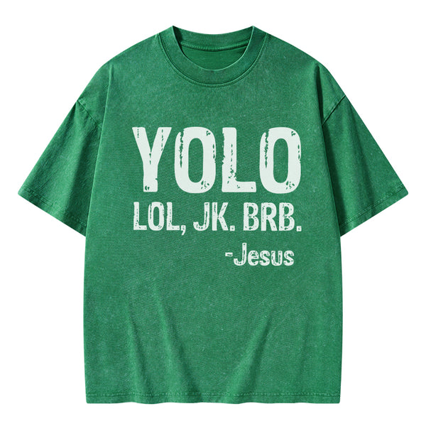GC-WTS1676 YOLO Christian Washed T-Shirt