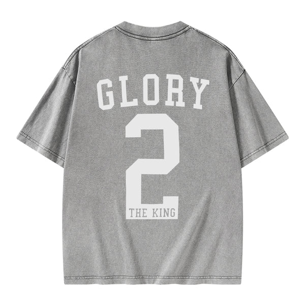 Glory The King Christian Washed T-Shirt