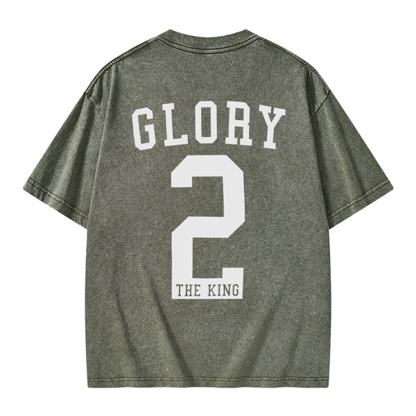 Glory The King Christian Washed T-Shirt