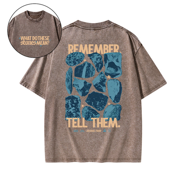 What Do These Stones Mean Christian Washed T-Shirt