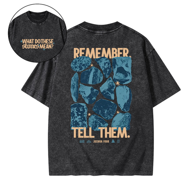 What Do These Stones Mean Christian Washed T-Shirt