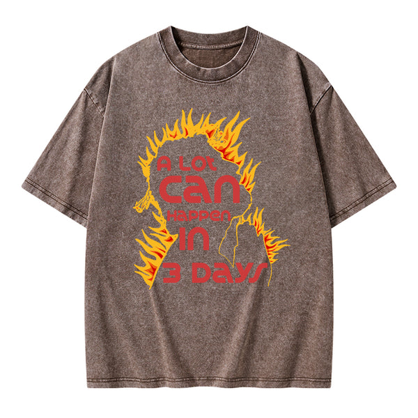 A Lot Can Happen In 3days Christian Washed T-Shirt