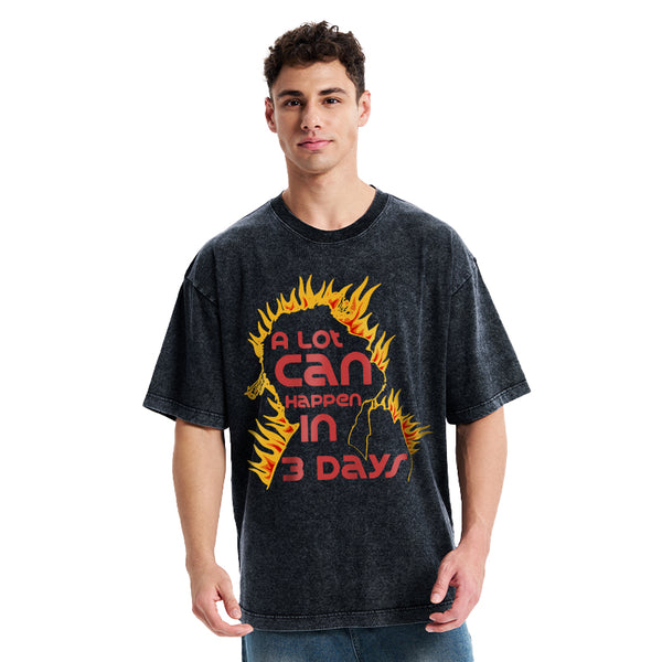 A Lot Can Happen In 3days Christian Washed T-Shirt
