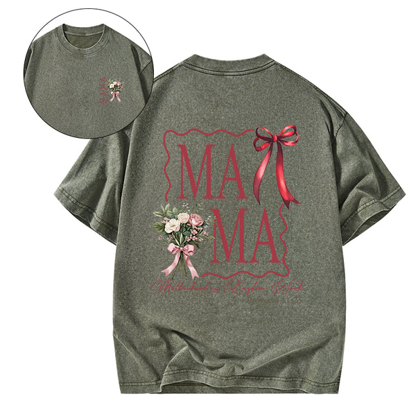 Motherhood Is Kingdom Work Christian Washed T-Shirt