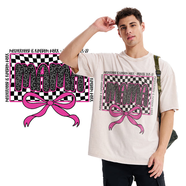 MotherHood Is Kingdom Work Christian Washed T-Shirt