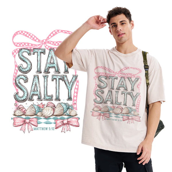 Stay Salty Christian Washed T-Shirt