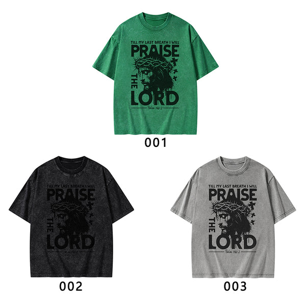 Prasie The Lord Christian Washed T-Shirt