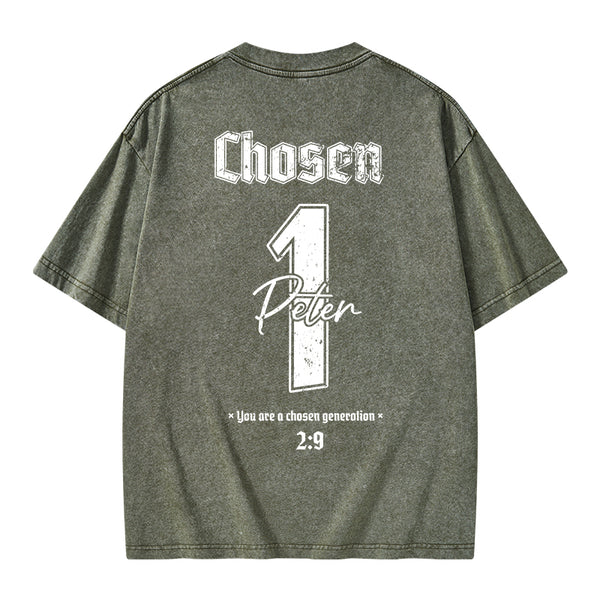 Chosen Chrsitian Washed T-Shirt