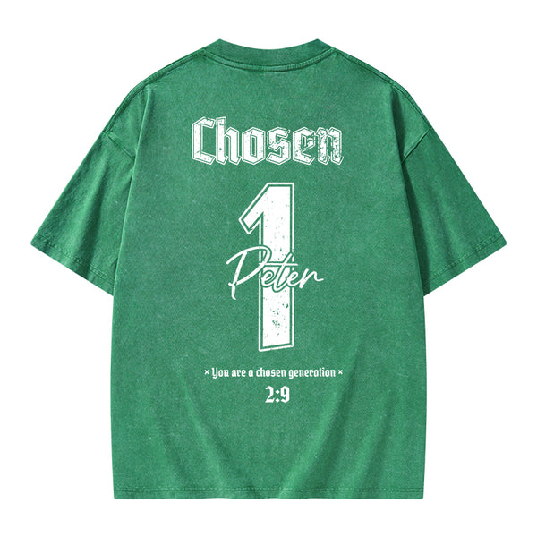 Chosen Chrsitian Washed T-Shirt