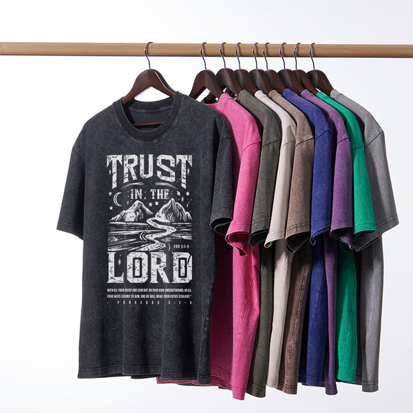 Trust In The Lord Christian Washed T-Shirt