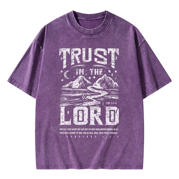 Trust In The Lord Christian Washed T-Shirt