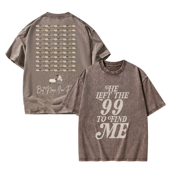 I Was Lost But Now I'm Found Christian Washed T-Shirt