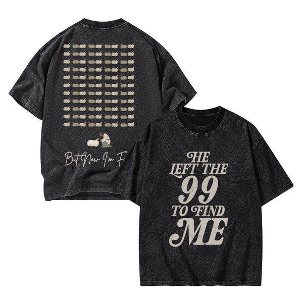 I Was Lost But Now I'm Found Christian Washed T-Shirt