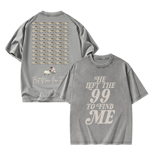 I Was Lost But Now I'm Found Christian Washed T-Shirt