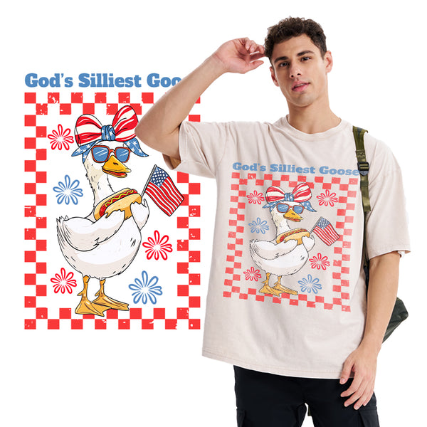 God's Silliest Goose Christian Washed T-Shirt