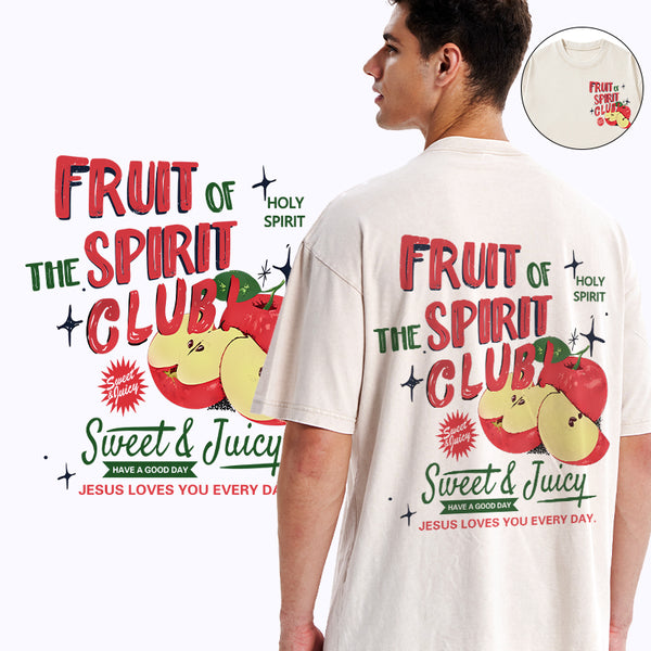 Fruit Spirt Club Christian Washed T-Shirt